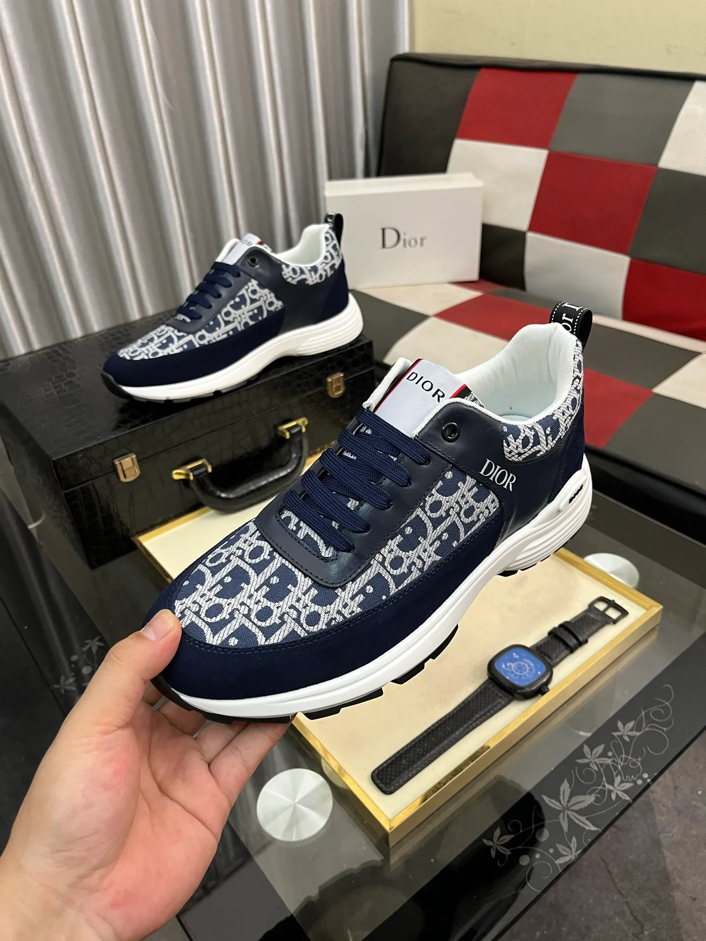 Men's shoes 💰440⌚️⌚️[Dior] 2025 Dior original lace-up low-top men's shoes, classic casual shoes 🔥This model is the official flagship model, quality, made by famous original factory designers, using high-quality cowhide with original materials ➕Comfortable and breathable mesh lining➕Pigskin insoles, perfect last shape, generous and fashionable design, attracting the pursuit of many consumers, what they want is the highest quality in the market. Code number: 38--443️⃣Colors available